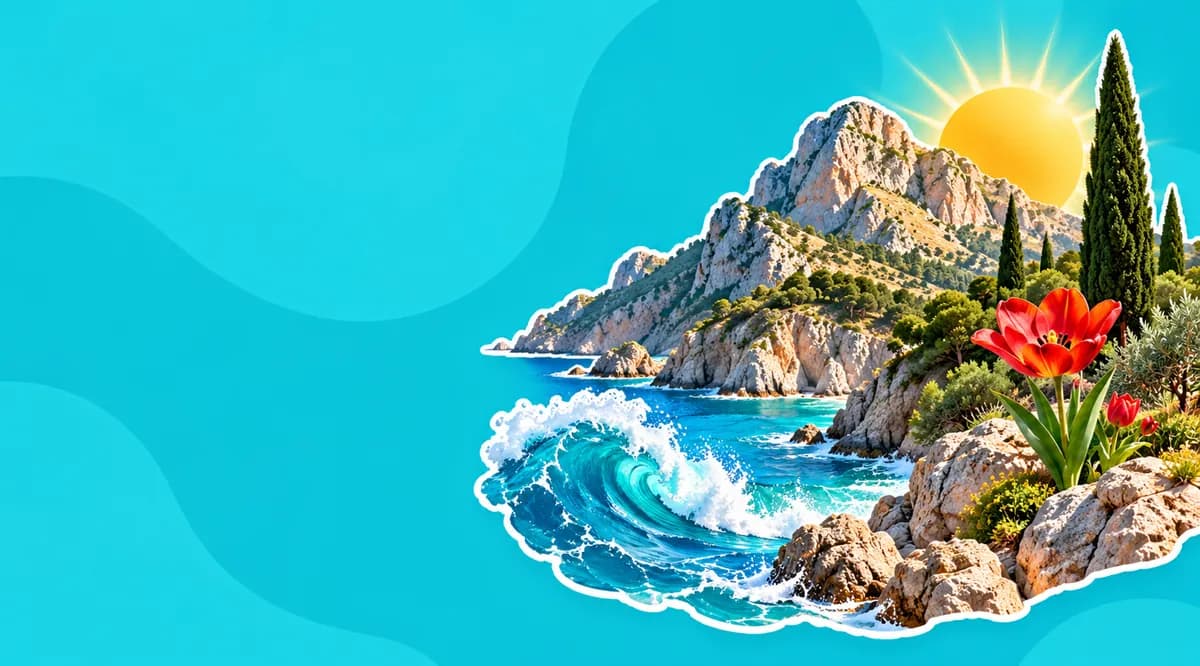 Природа на турецком: горы, море, деревья и цветы