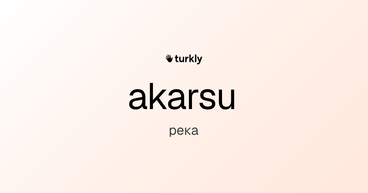 akarsu — река