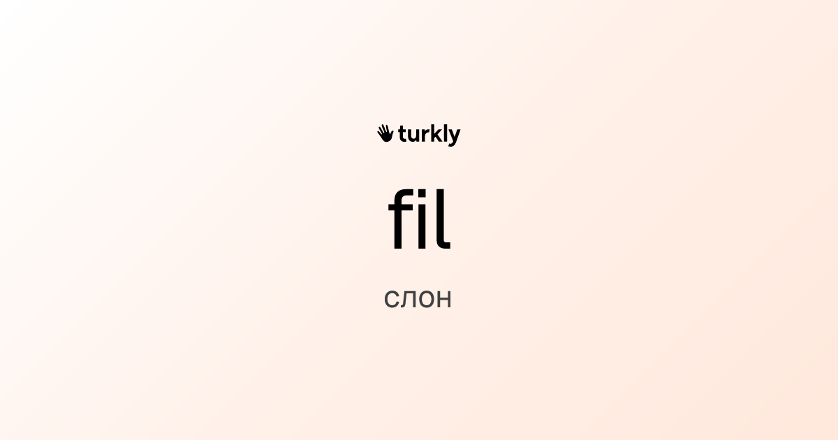 fil — слон