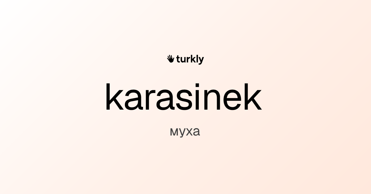 karasinek — муха