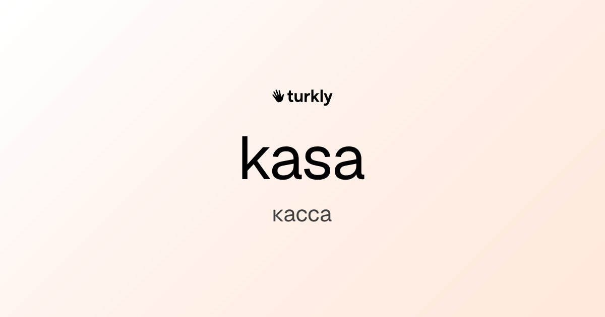 kasa — касса